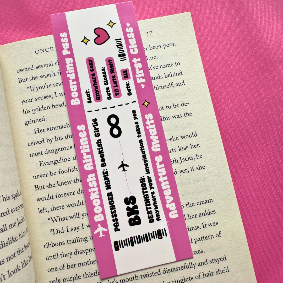 Bookish Airlines Bookmark