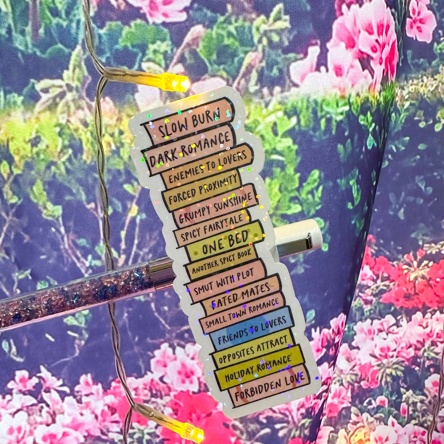 Book genres, neutral - Holo Overlay Sticker