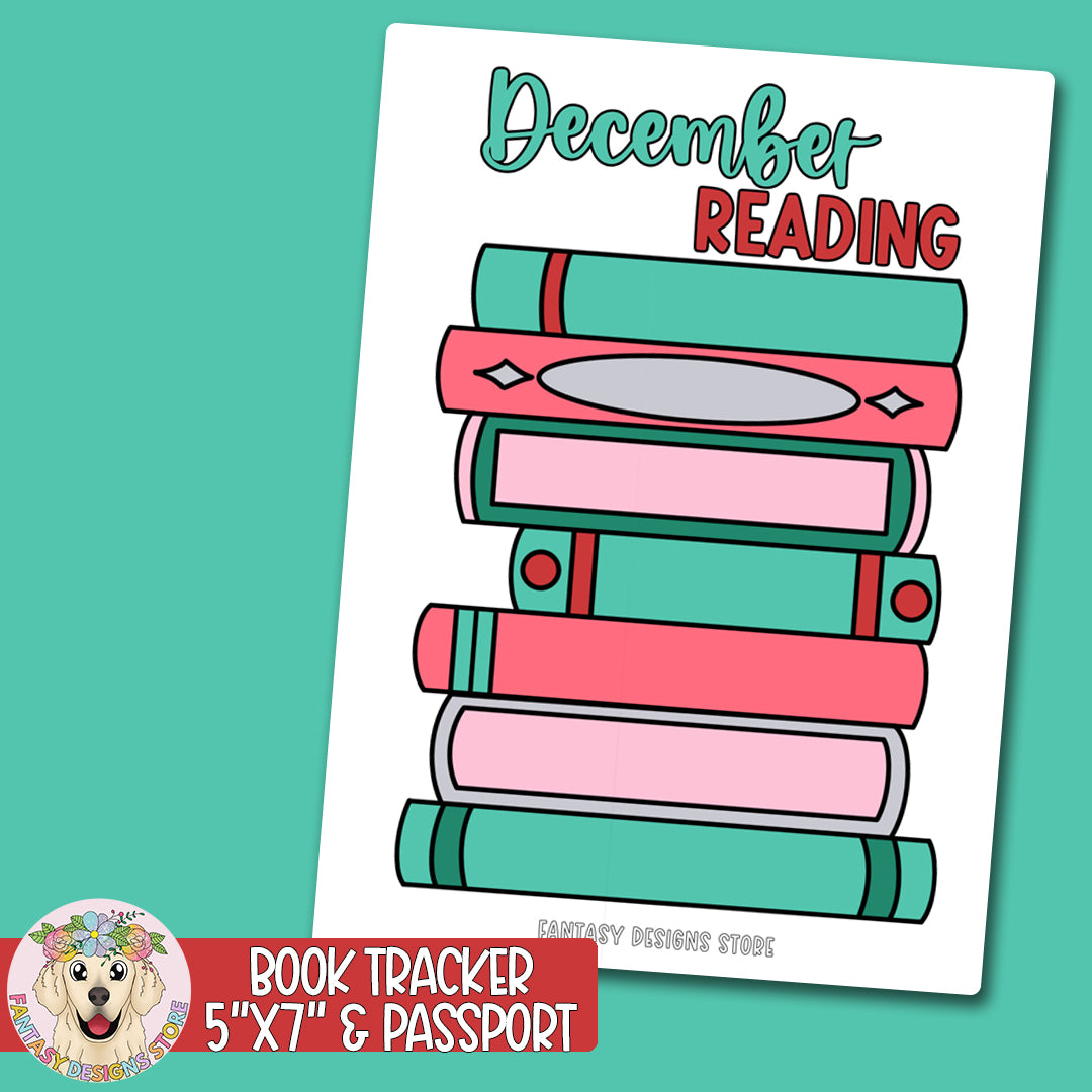December Reading Tracker Sticker