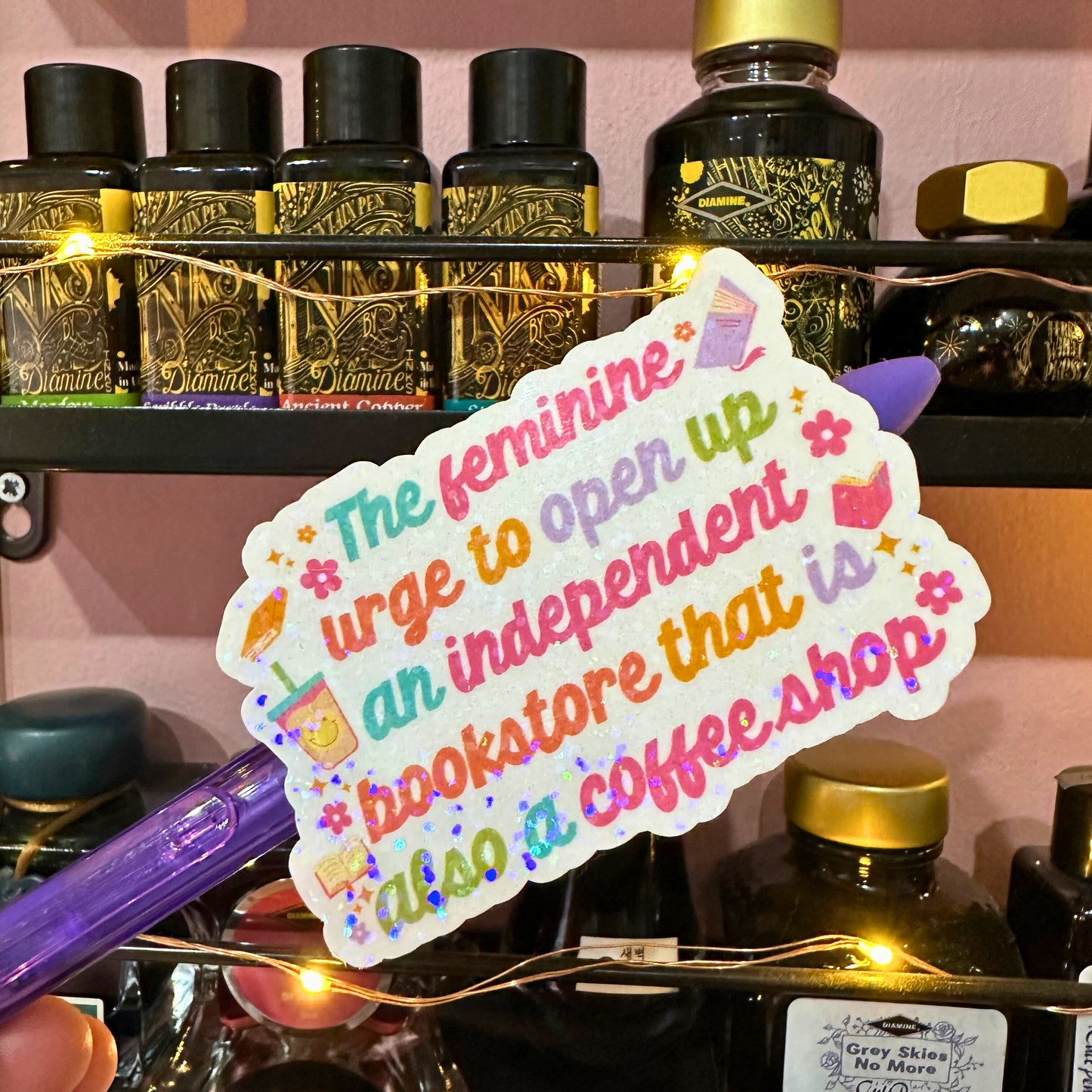 Independent Bookstore - Holo Overlay Sticker