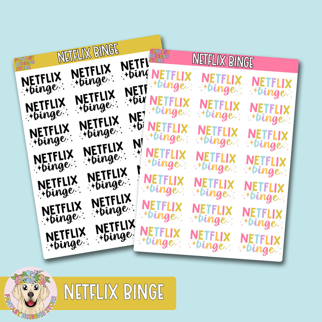 Netflix Binge Script Stickers