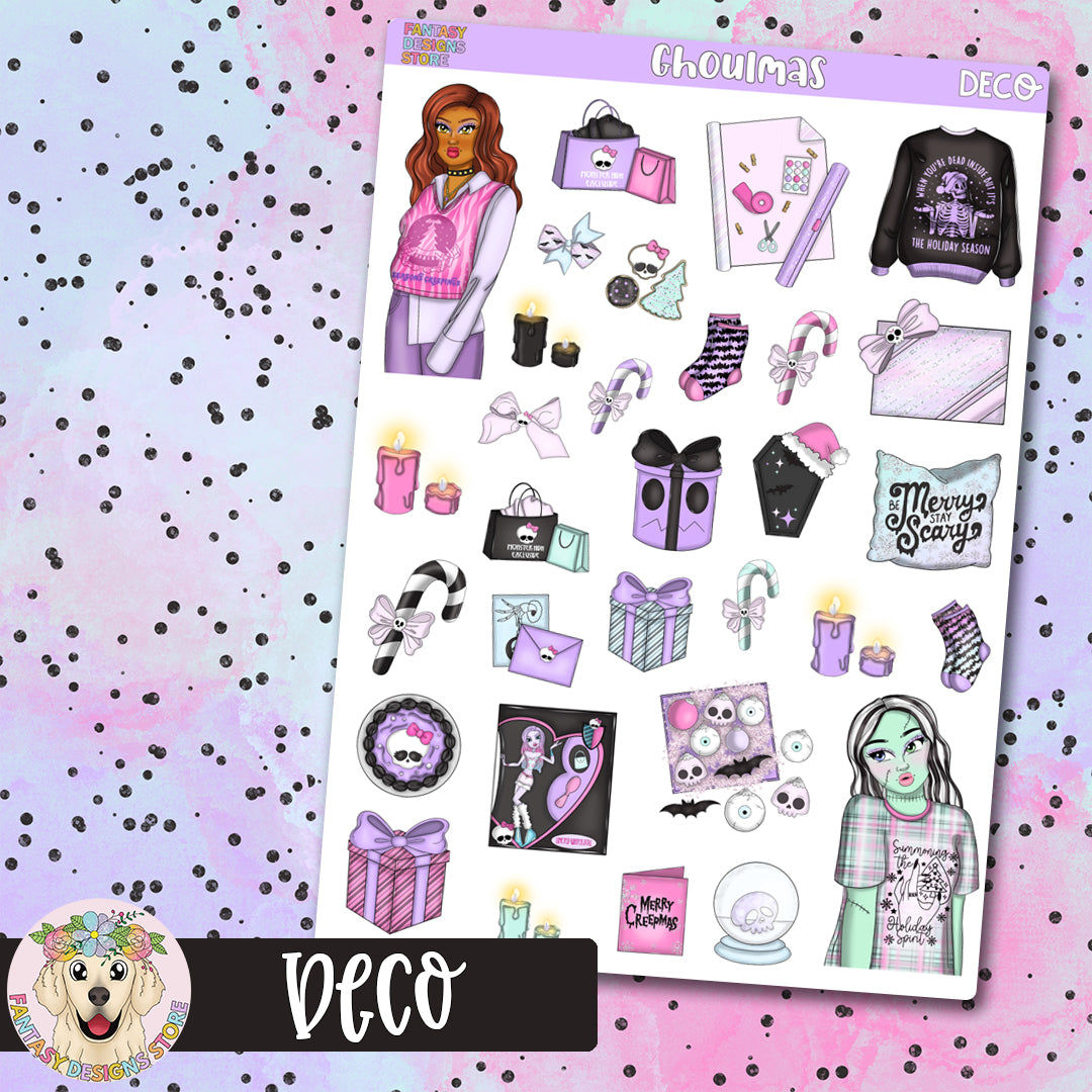 Ghoulmas Deco Sheet