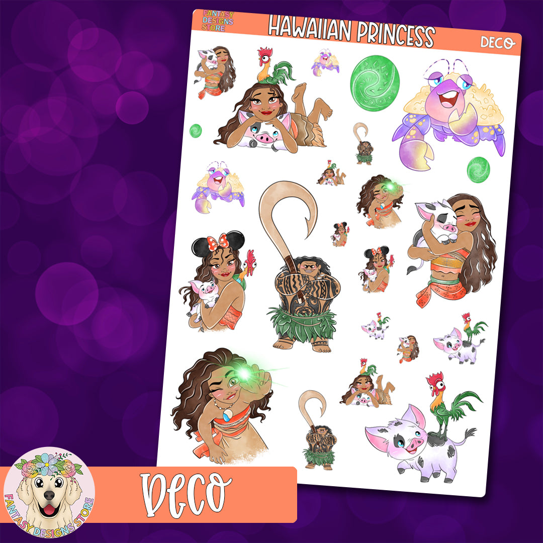 Hawaiian Princess Deco Sheet
