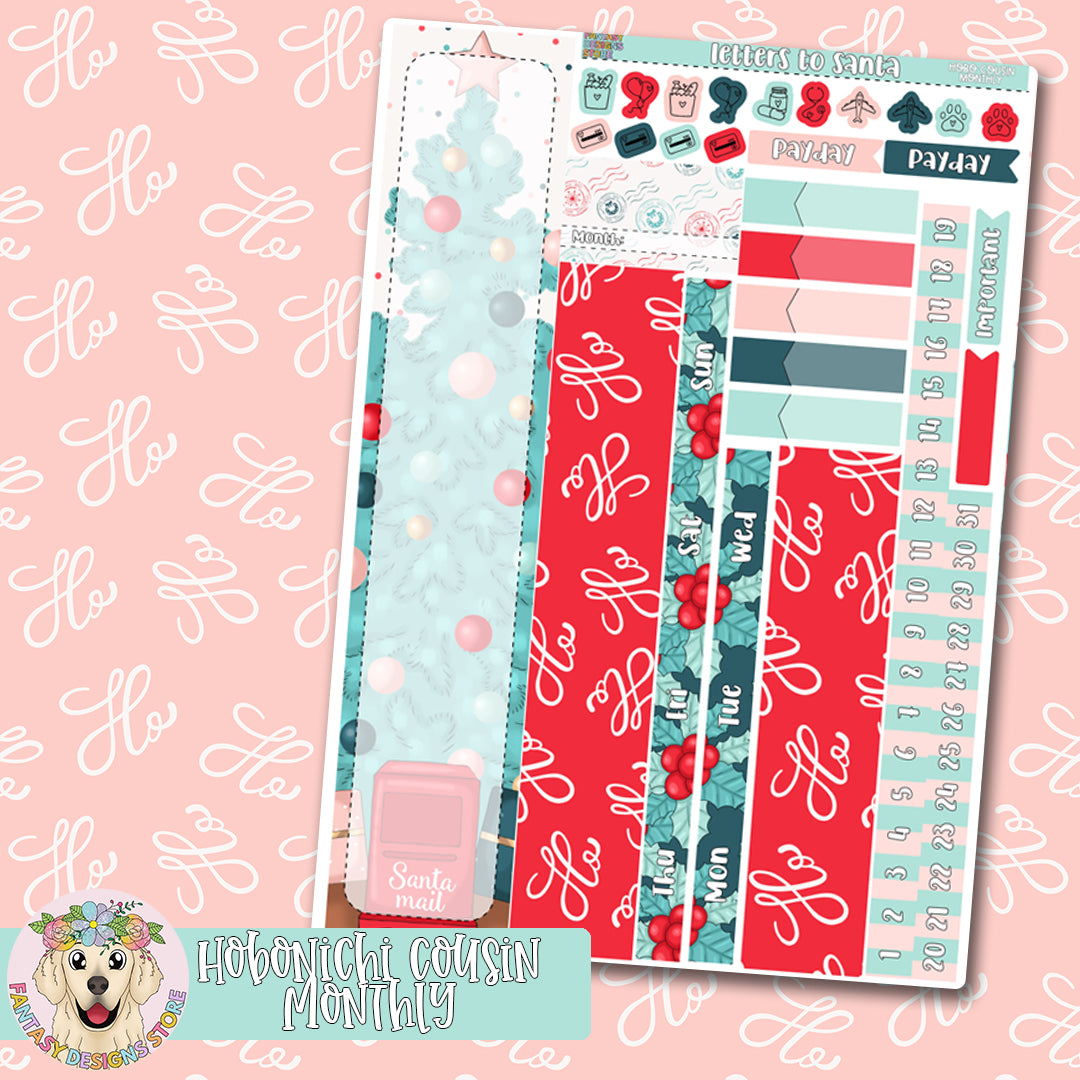 Letters to Santa - Hobonichi Cousin Monthly Kit