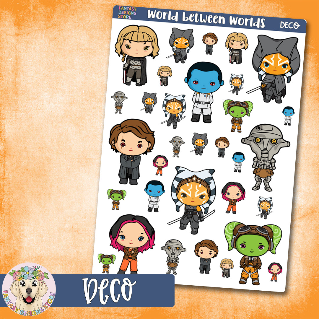 World between Worlds Deco Sheet