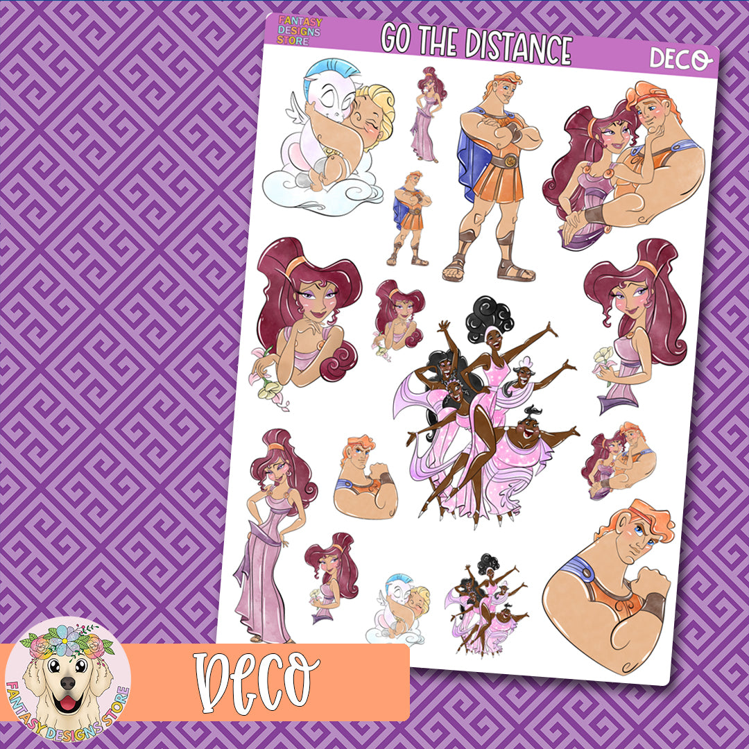 Go the Distance Deco Sheet