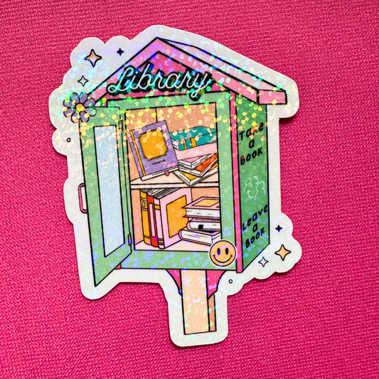 Tiny Library - Holo Overlay Sticker