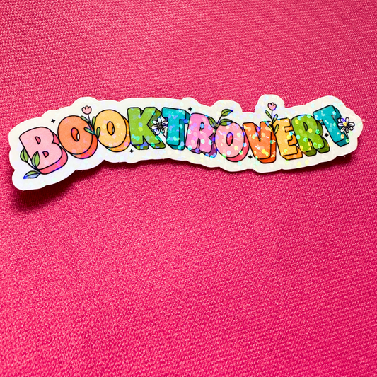 Booktrovert - Holo Overlay Sticker