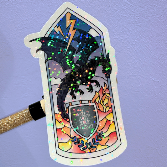 Wingleader Stained Glass - Holo Overlay Sticker