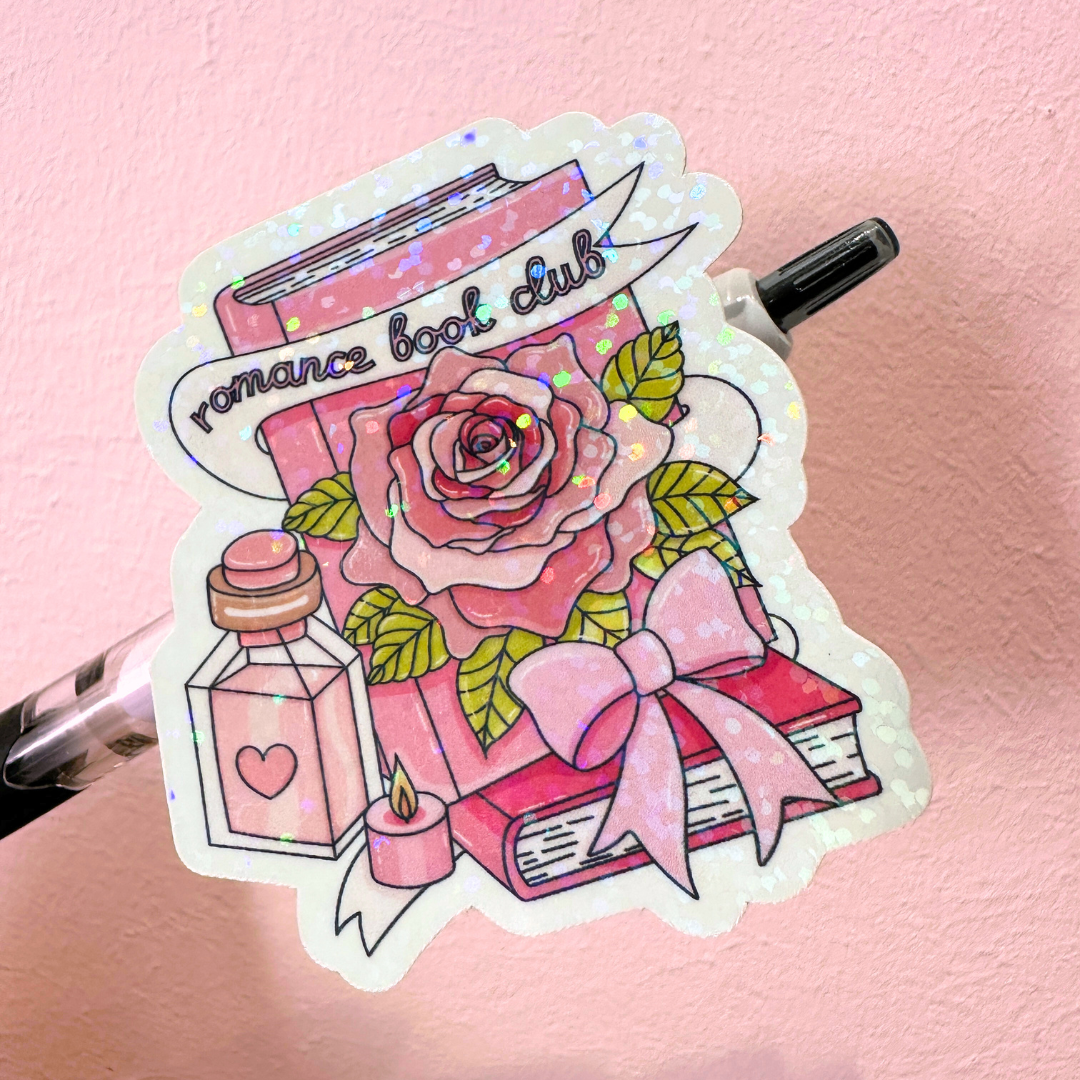 Romance Book Club - Holo Overlay Sticker