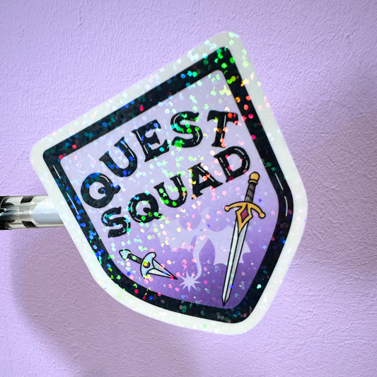 Quest Squad - Holo Overlay Sticker