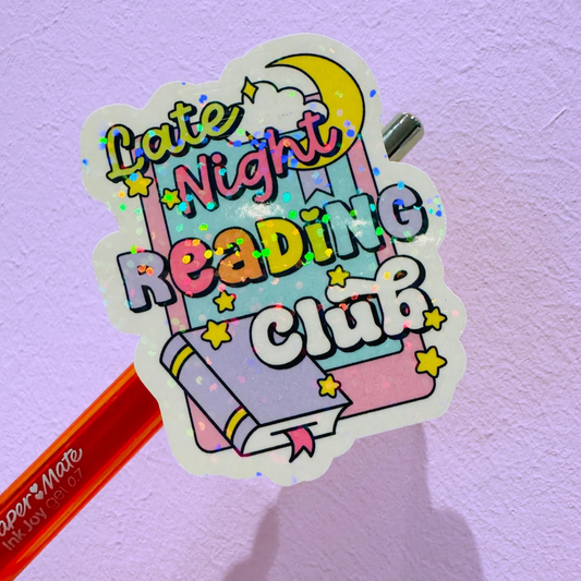 Late Night Readers Club - Holo Overlay Sticker