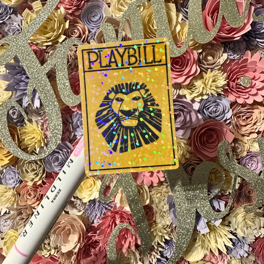 The Lion King Playbill - Holo Overlay Sticker