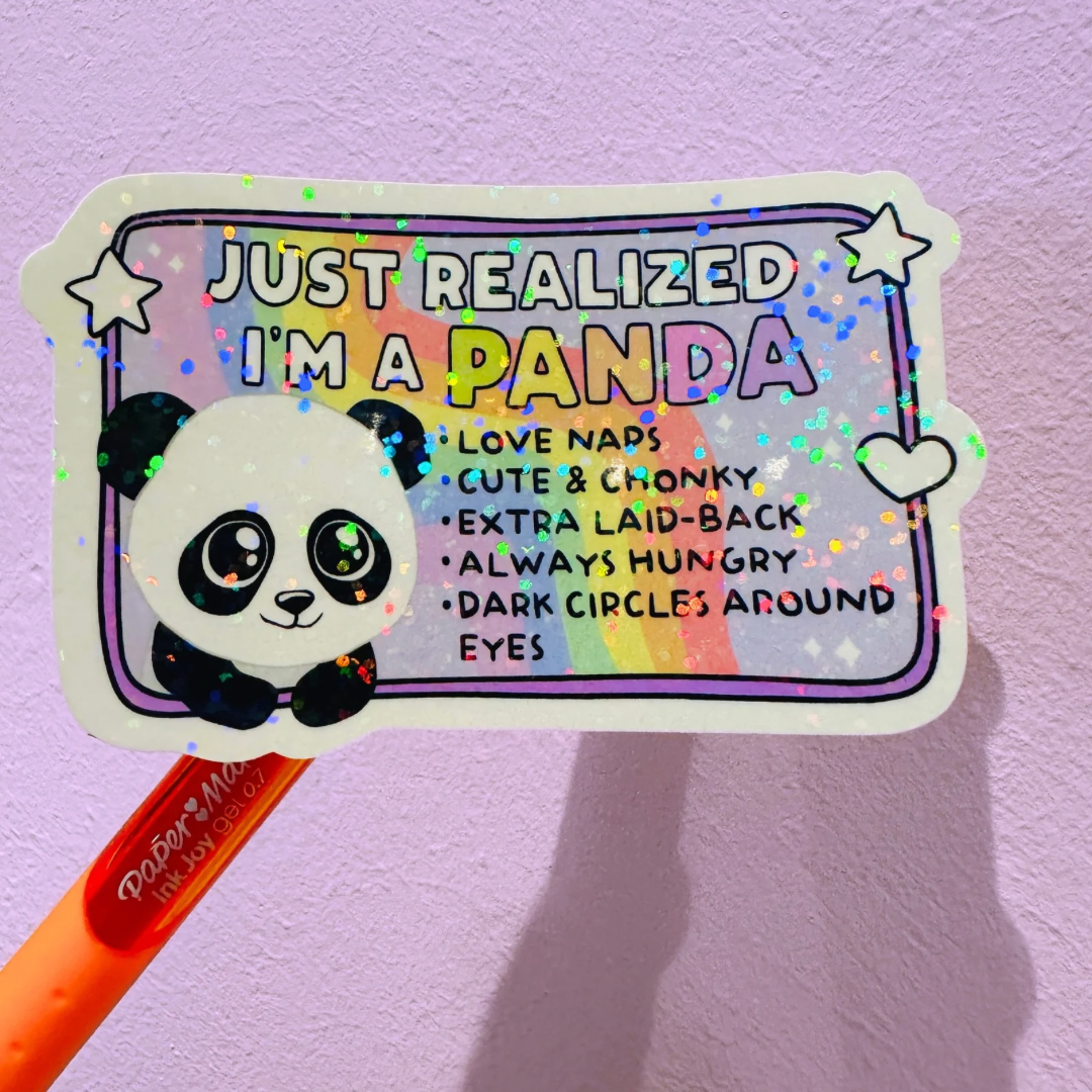 I’m a Panda - Holo Overlay Sticker