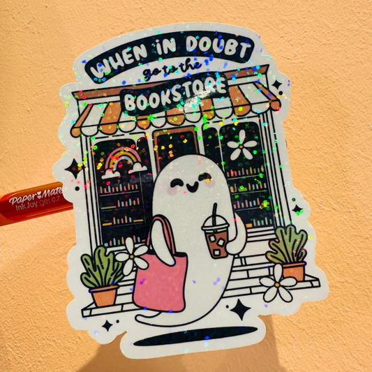 BOOkstore - holo overlay sticker