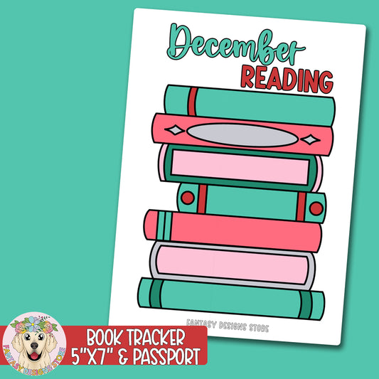 December Reading Tracker Sticker