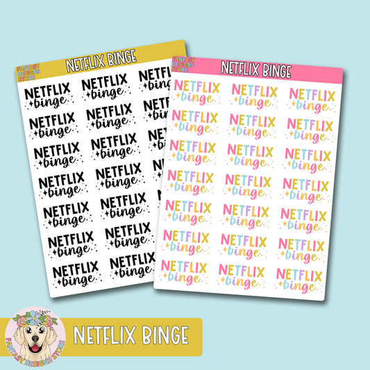 Netflix Binge Script Stickers