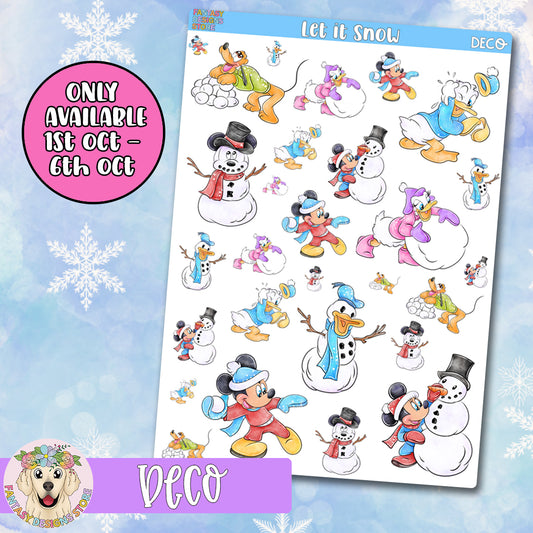 Let it Snow Deco Sheet - Lunas Limited Collection