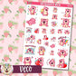 Strawberry Bear Deco Sheet