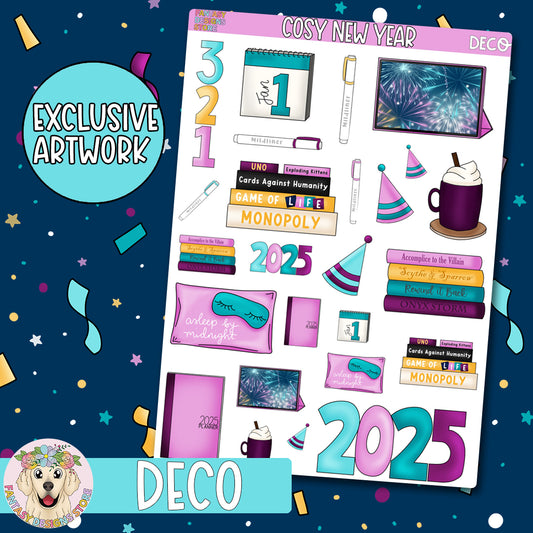 Cosy New Year Deco Sheet