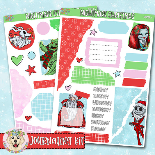 Nightmare Christmas Journaling Kit