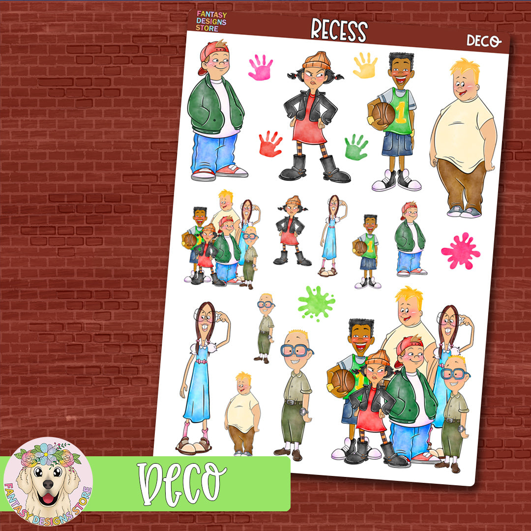 Recess Deco Sheet – Fantasy Designs Planner Supplies