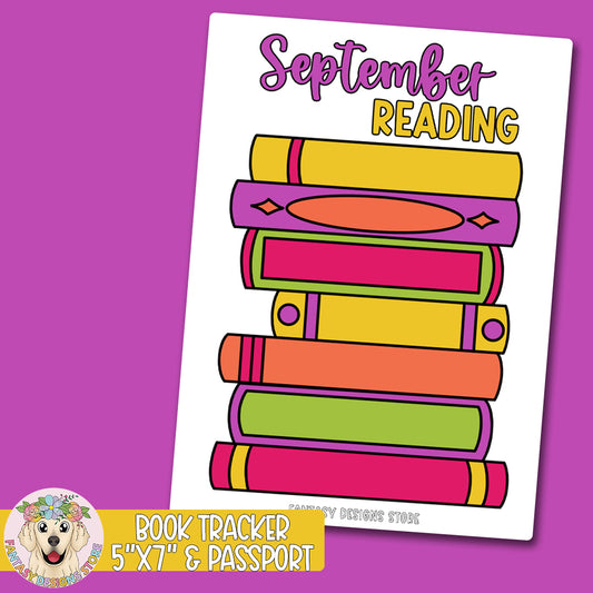 September Reading Tracker Sticker