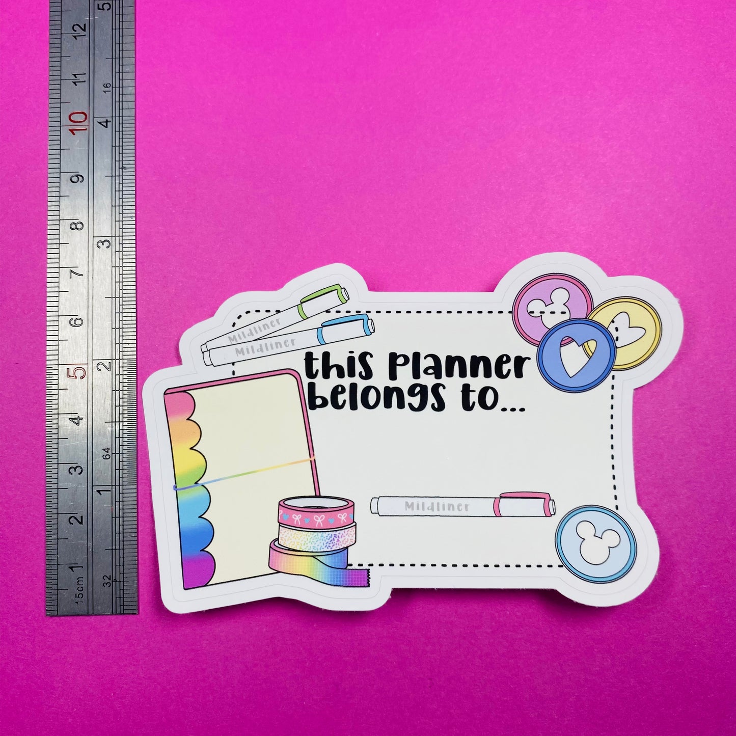 Planner Name Tag - Die Cut Sticker