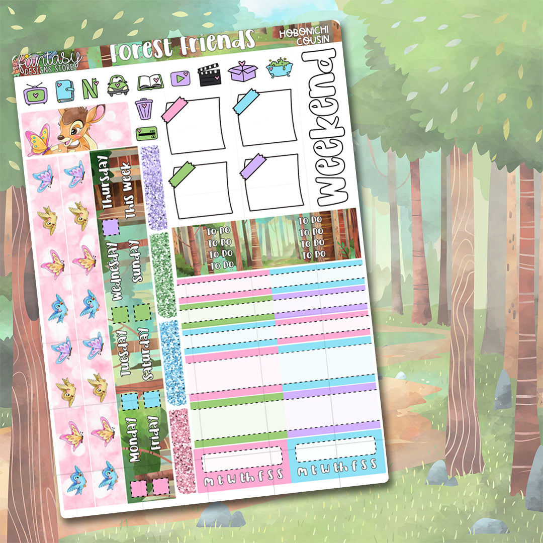 Forest Friends - Hobonichi Cousin Kit