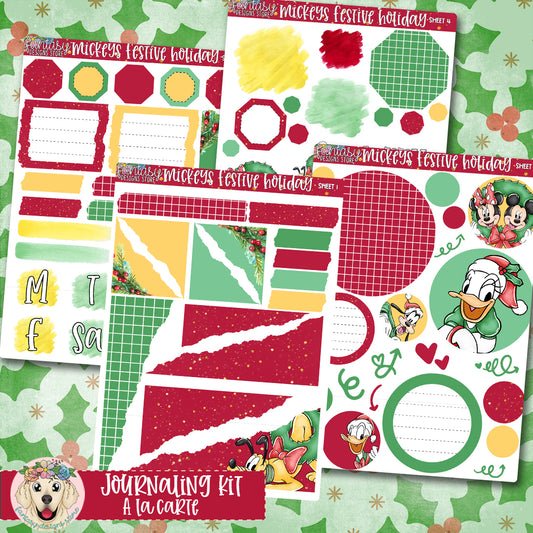 Mickeys Festive Holiday - Journaling Kit - A la Carte